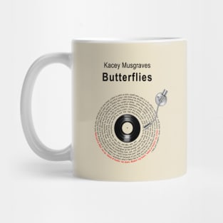 BUTTERFLIES LYRICS ILLUSTRATIONS Mug